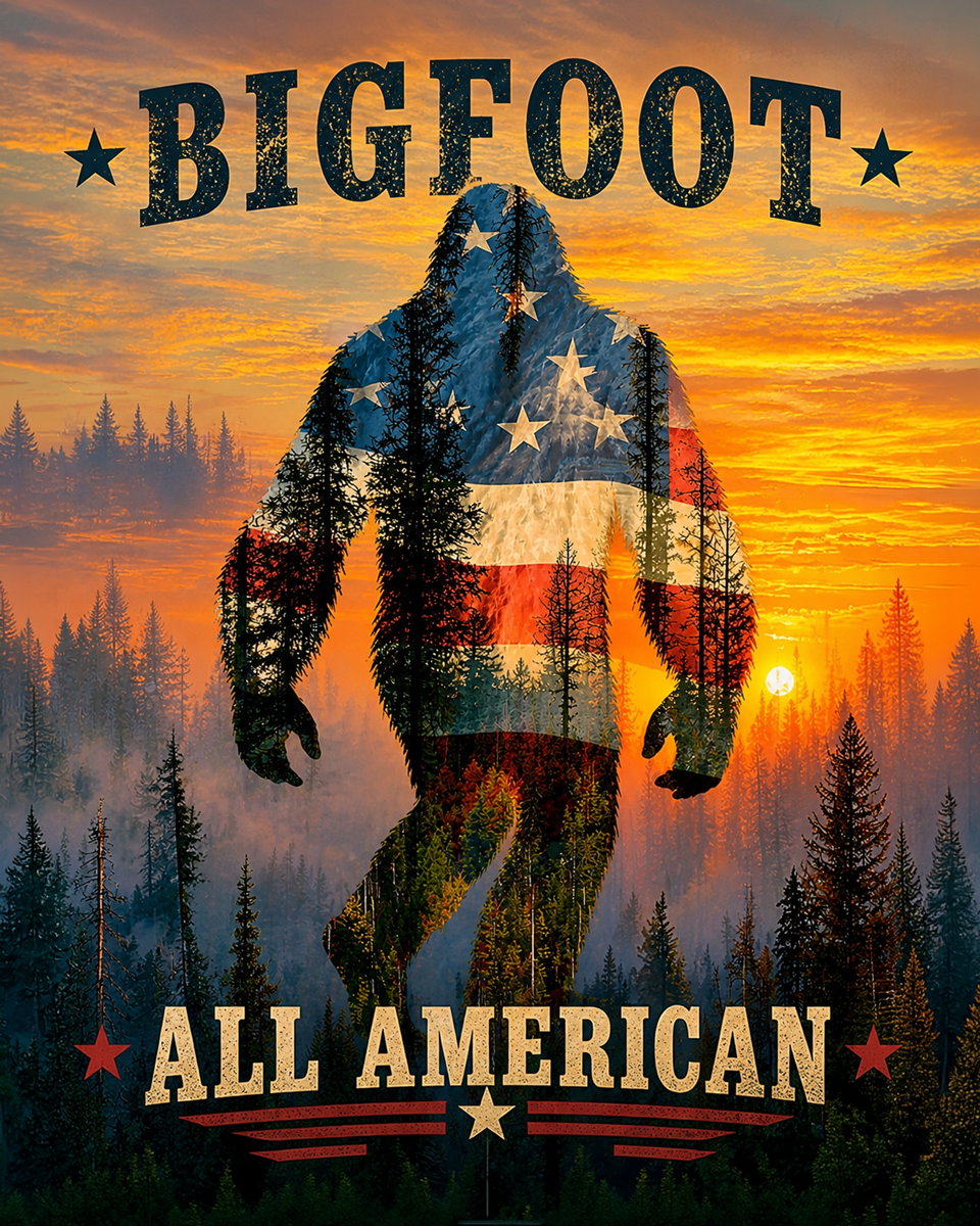 All American - Bigfoot Wall Art