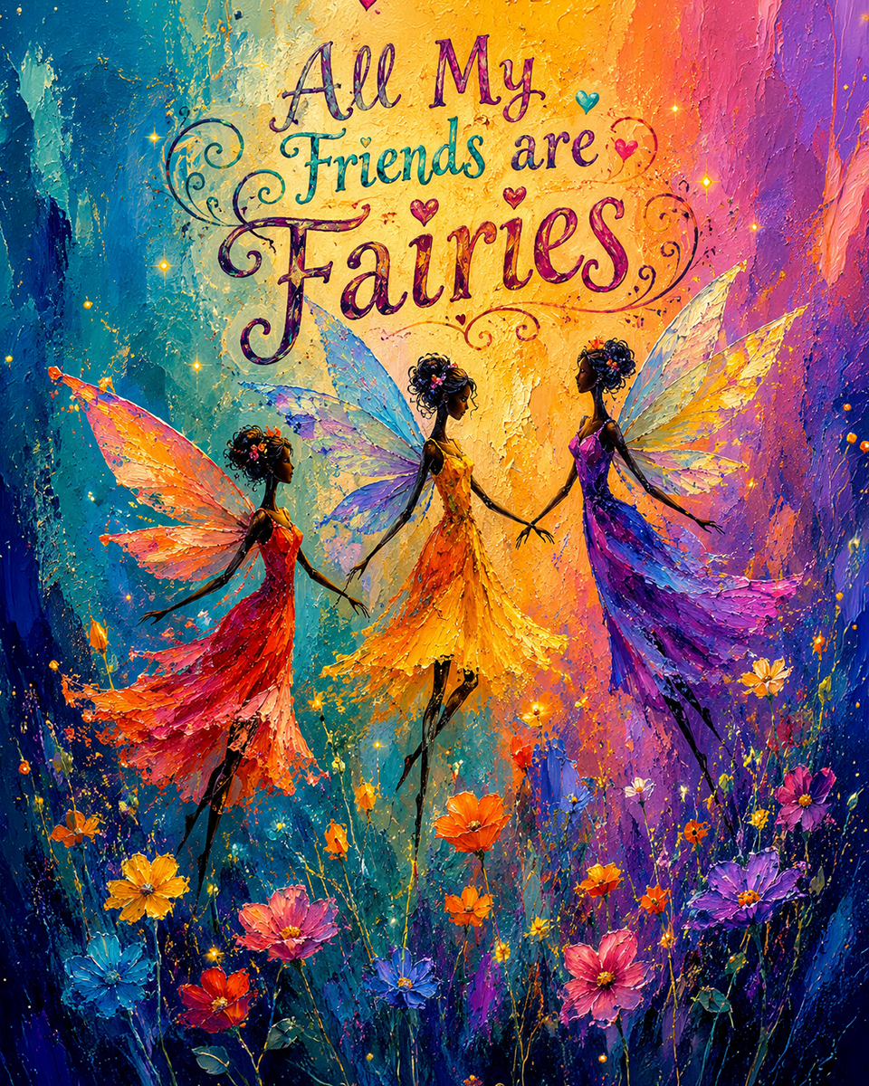 All My Friends are Fairies 2 - Fairy Wall Art