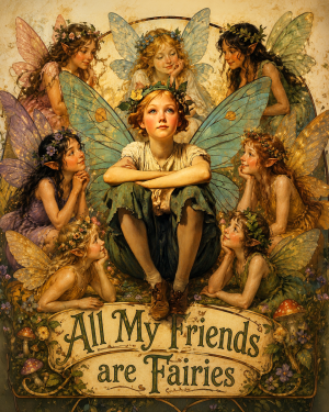 All My Friends are Fairies - Fairy Art Print