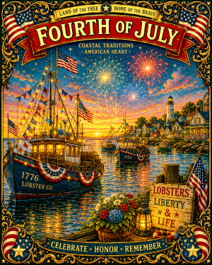 American Coastal - USA 250th Anniversary Art Print