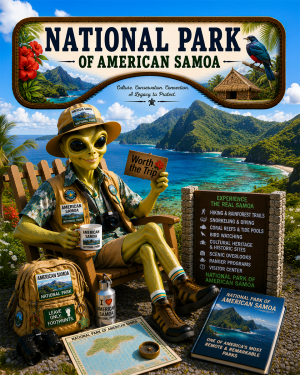 American Samoa National Park Souvenir Art Print