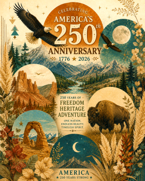 American Wildlife - USA 250th Anniversary Art Print
