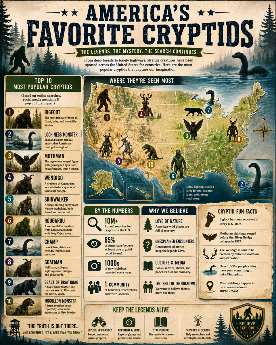 America's Favorite Cryptids