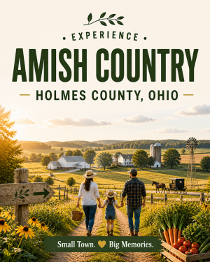 Amish Country Holmes County Ohio - Agri-Tourism Art Print