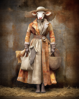 Arlene from Cincinatti - Cow Art Print