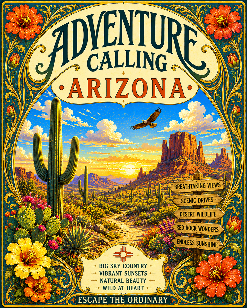 Art Nouveau Arizona - Adventure Calling