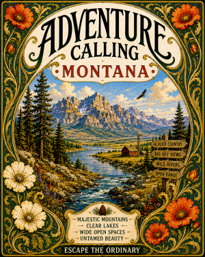 Art Nouveau Montana - Adventure Calling