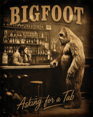 Asking for a Tab - Bigfoot Wall Art
