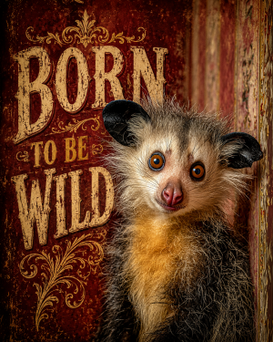 Aye Aye - Born to Be Wild - Wildlife Art Print