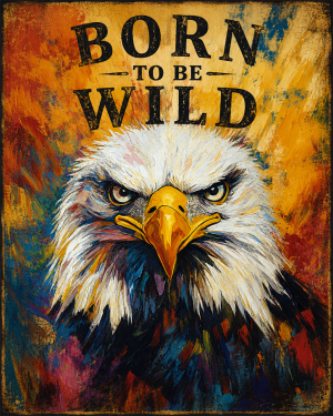 Bald Eagle - Born to Be Wild - Wildlife Art Print