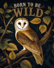Barn Owl - Born to Be Wild - Wildlife Art Print