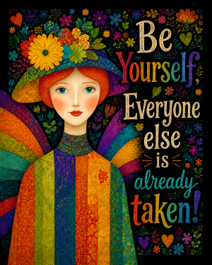 Be Yourself Everyone One Else is Already Taken - Fairy Art Print