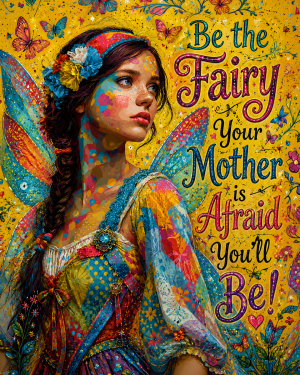 Be the Fairy Your Mother is Afraid You'll Be - Fairy Art Print