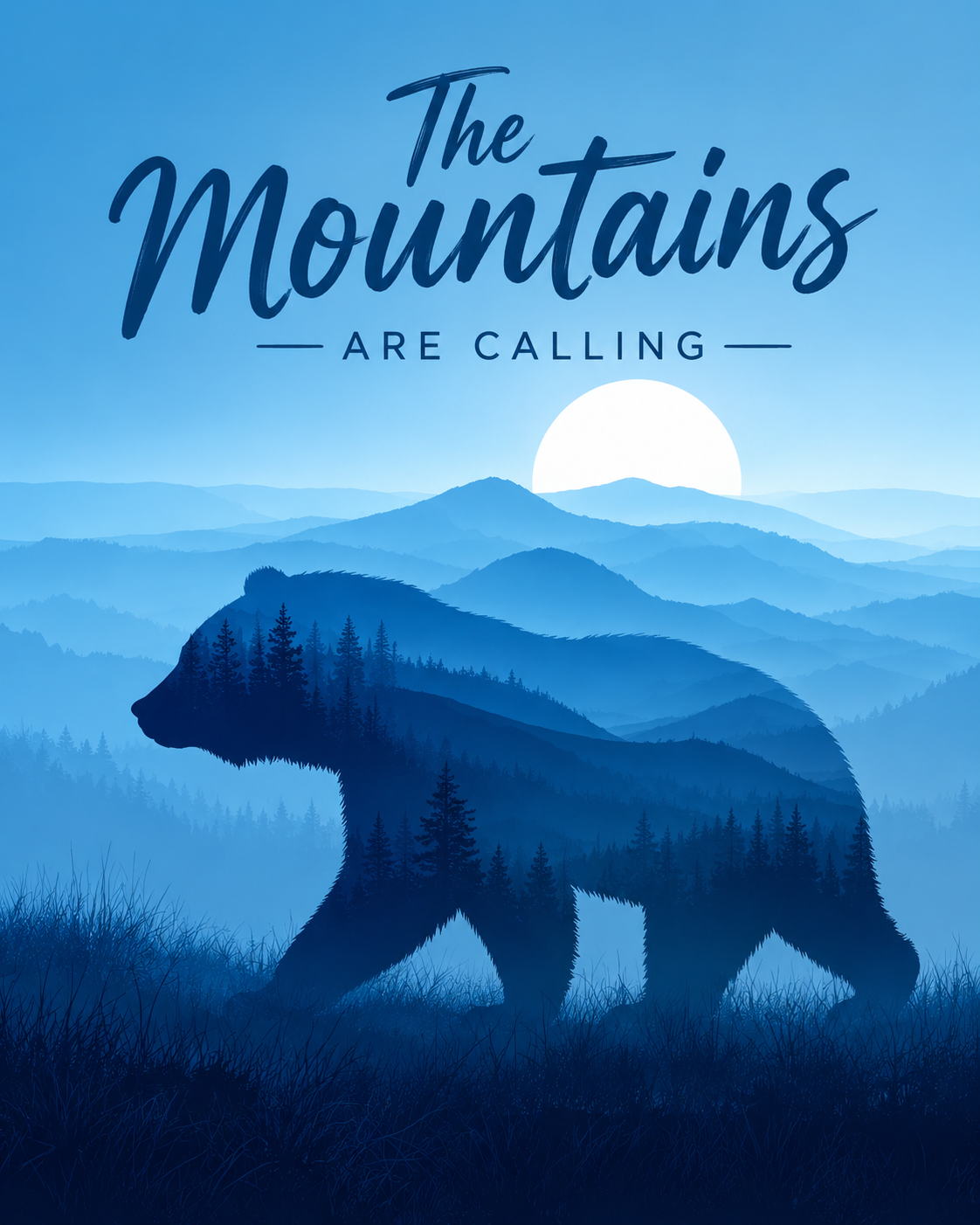 Bear Spirit - The Mountains are Calling Art Print