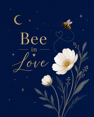 Bee in Love - Honeybee Art Print