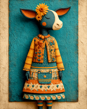Bella from Belen - Cow Art Print