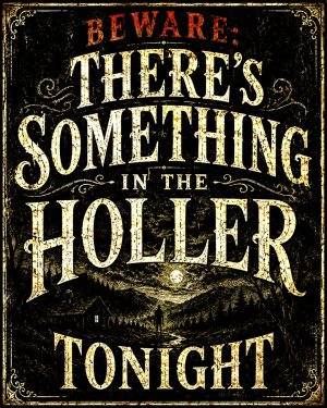 Beware - There's Something in the Holler Tonight - Folk Horror - Appalachian Gothic Art Print