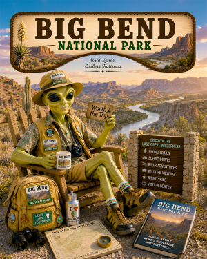 Big Bend National Park Souvenir Art Print