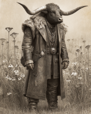 Big Bull from Detroit - Cow Art Print