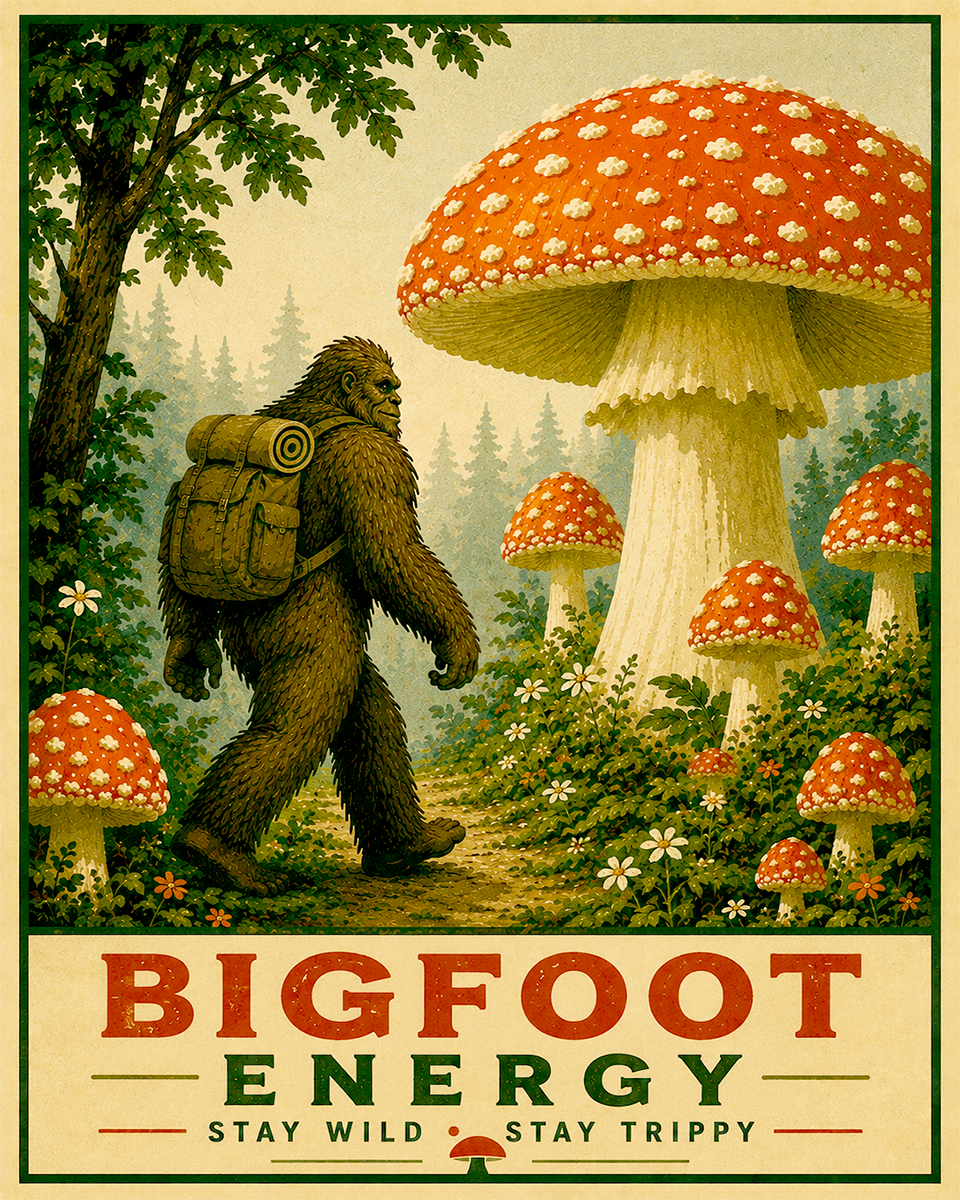 Bigfoot Art - Bigfoot Energy - Modern Style