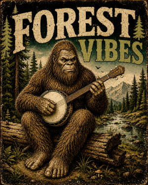 Bigfoot Art - Forest Vibes