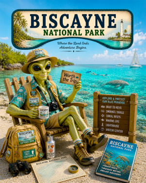 Biscayne National Park Souvenir Art Print