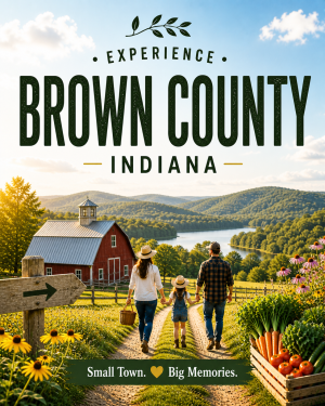 Brown County Indiana - Agri-Tourism Art Print