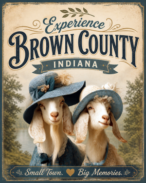 Brown County Indiana - Goat Sisters Agri-Tourism Art Print