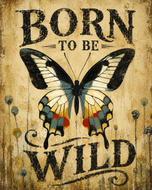 Butterfly - Born to Be Wild - Wildlife Art Print