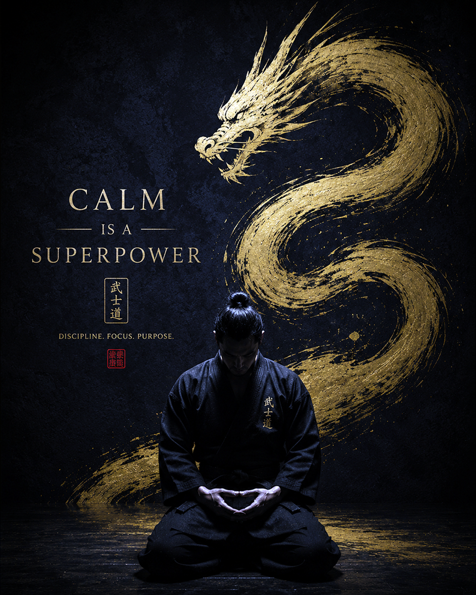 Calm Is a Superpower - Martial Arts Artwork