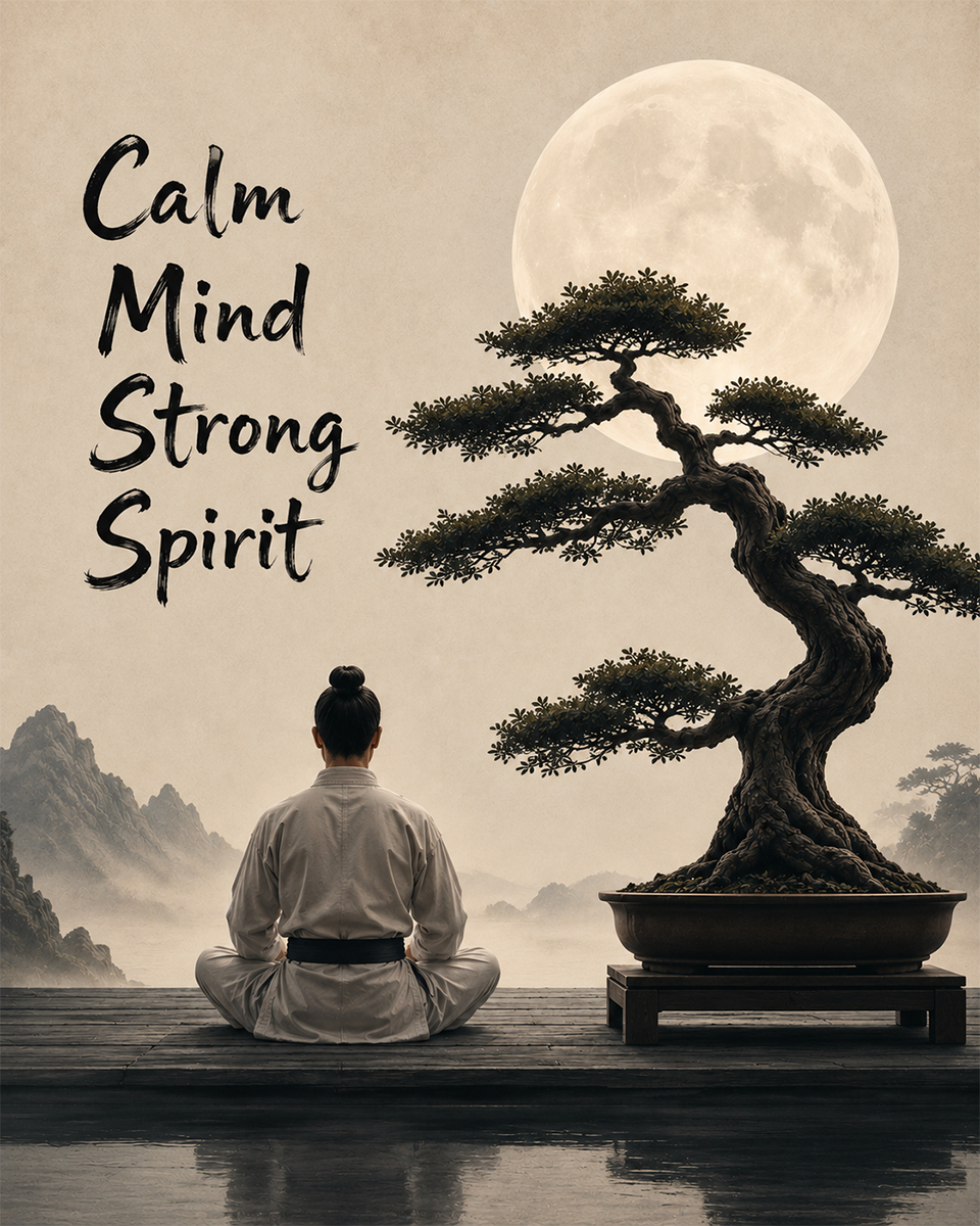 Calm Mind Strong Spirit - Martial Arts Artwork
