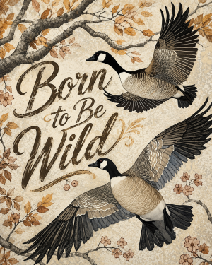 Canada Geese - Born to Be Wild - Wildlife Art Print