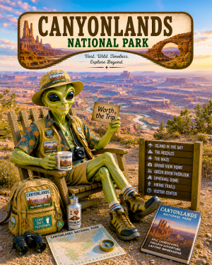 Canyonlands National Park Souvenir Art Print