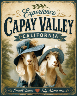 Capay Valley California - Goat Sisters Agri-Tourism Art Print
