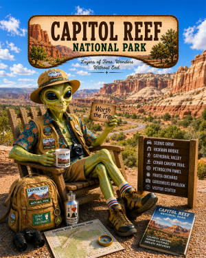 Capital Reef National Park Souvenir Art Print