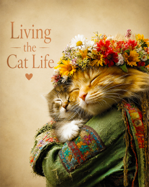 Cat Art Prints - Living the Cat Life