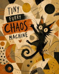 Cat Art Prints - Tiny Furry Chaos Machine