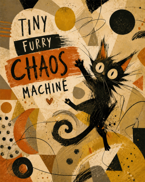 Cat Art Prints - Tiny Furry Chaos Machine