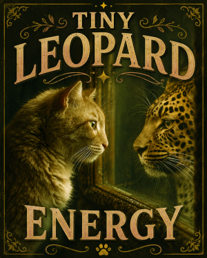 Cat Art Prints - Tiny Leopard Energy