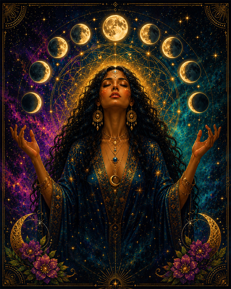 Celestial Woman - Metaphysical Art Prints & Spiritual Wall Decor