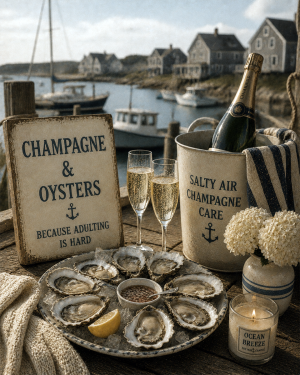 Champaign and Oysters - Nautical Nostalgia