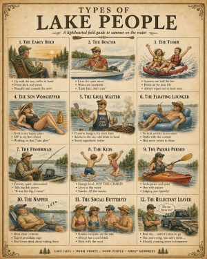 Chart of Lake People - Lake Life Art Print