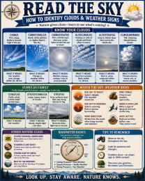 Chart - How to Identify Clouds - Infographic Poster