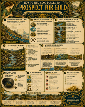 Chart - How to Prospect for Gold - Infographic Poster