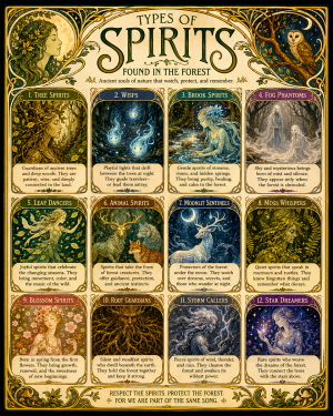 Chart - Types of Forest Spirits