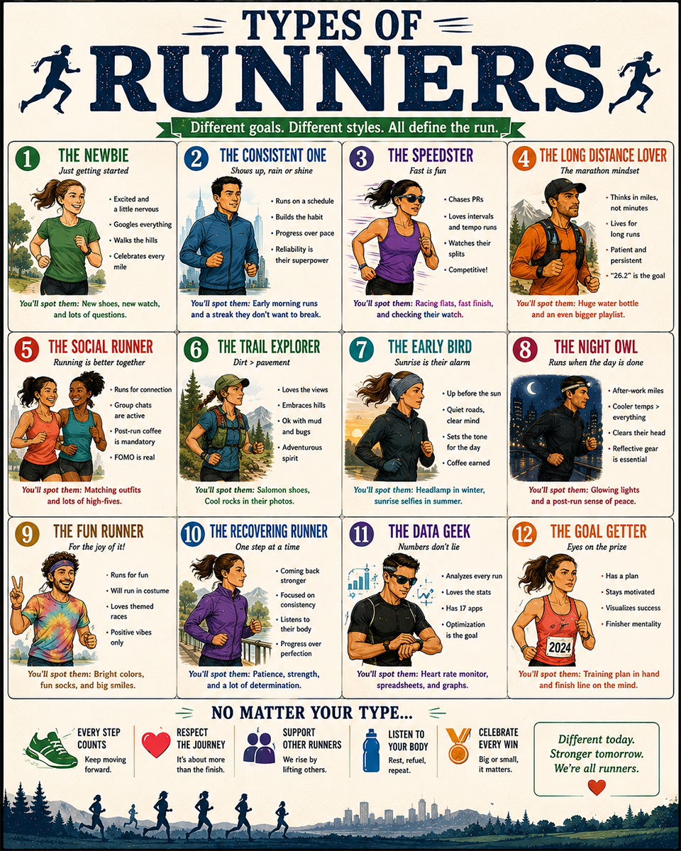 Chart - Types of Runners - Gift Shop Artwork