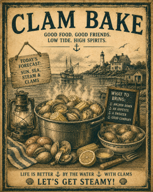 Clam Bake - Coastal Nautical Nostalgia