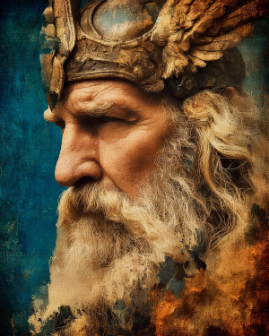 Concerned for All - Norse Mythology Art Print