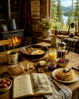 Country Breakfast - Cottagecore Home Decor