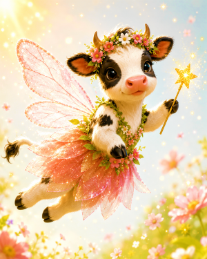 Cow Fairy - Animal Fairies - Children's Fantasy Artwork